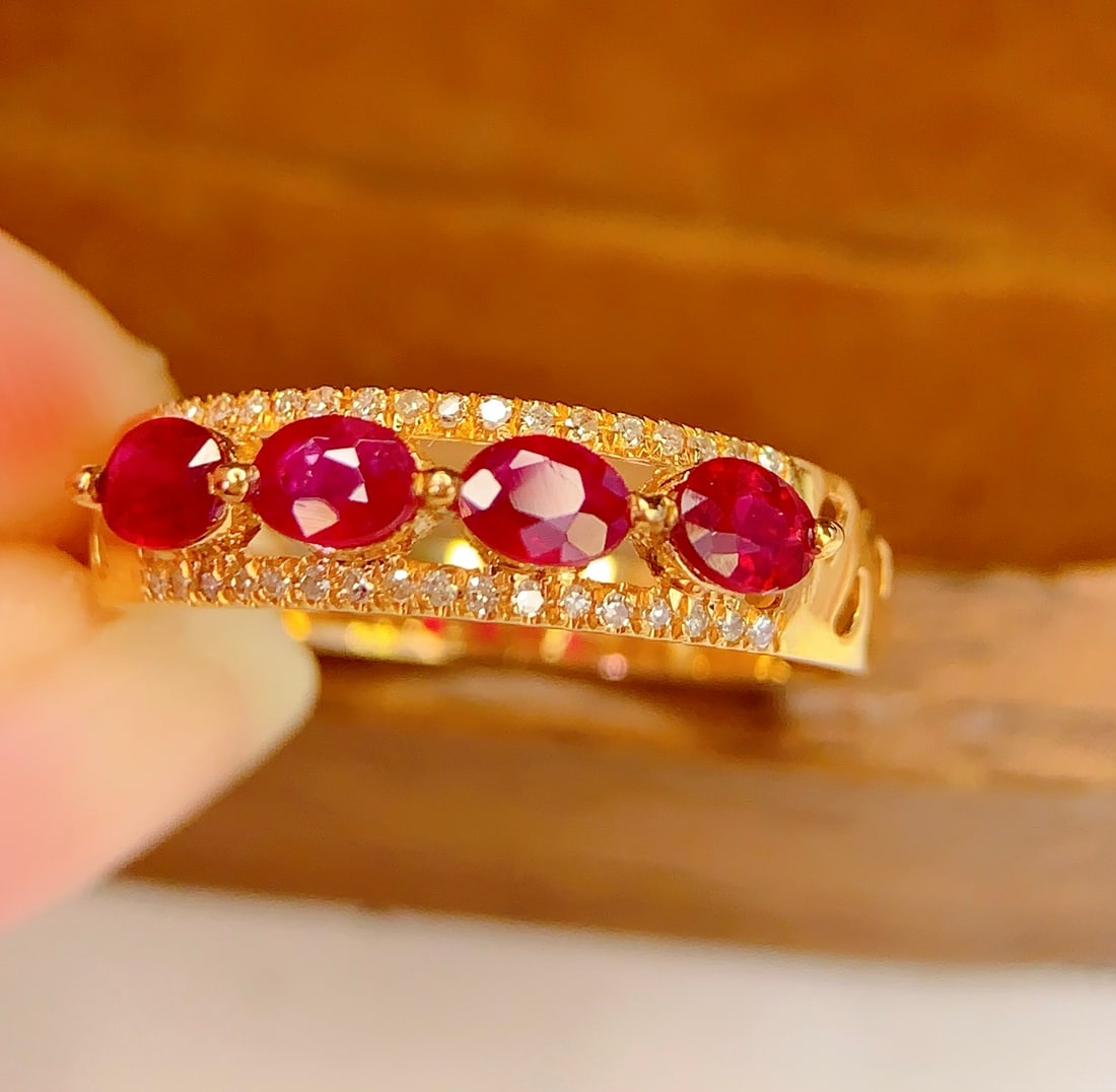 18K Gold Ruby Ring - 3
