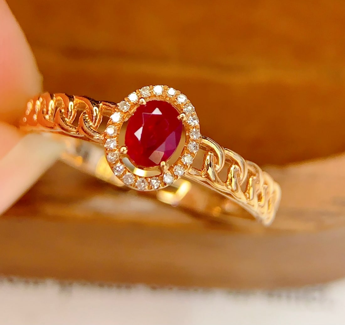 18K Gold Ruby Ring - 3