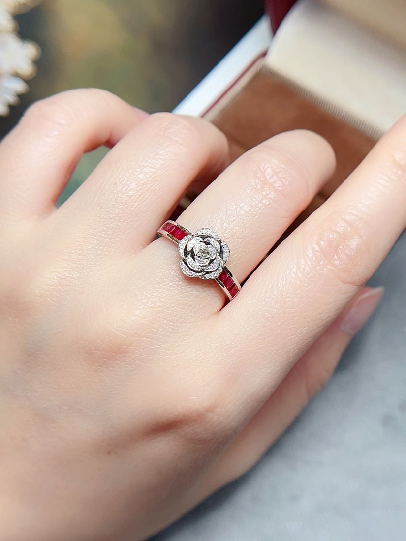 18K Gold Ruby Ring - 5