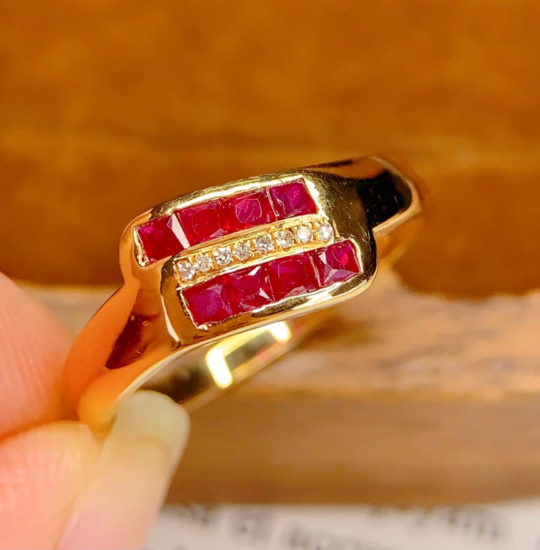 18K Gold Ruby Ring - 3
