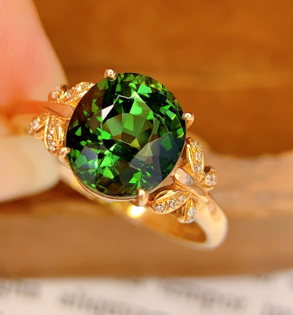 18K Gold Tourmaline Ring (1 of 6)