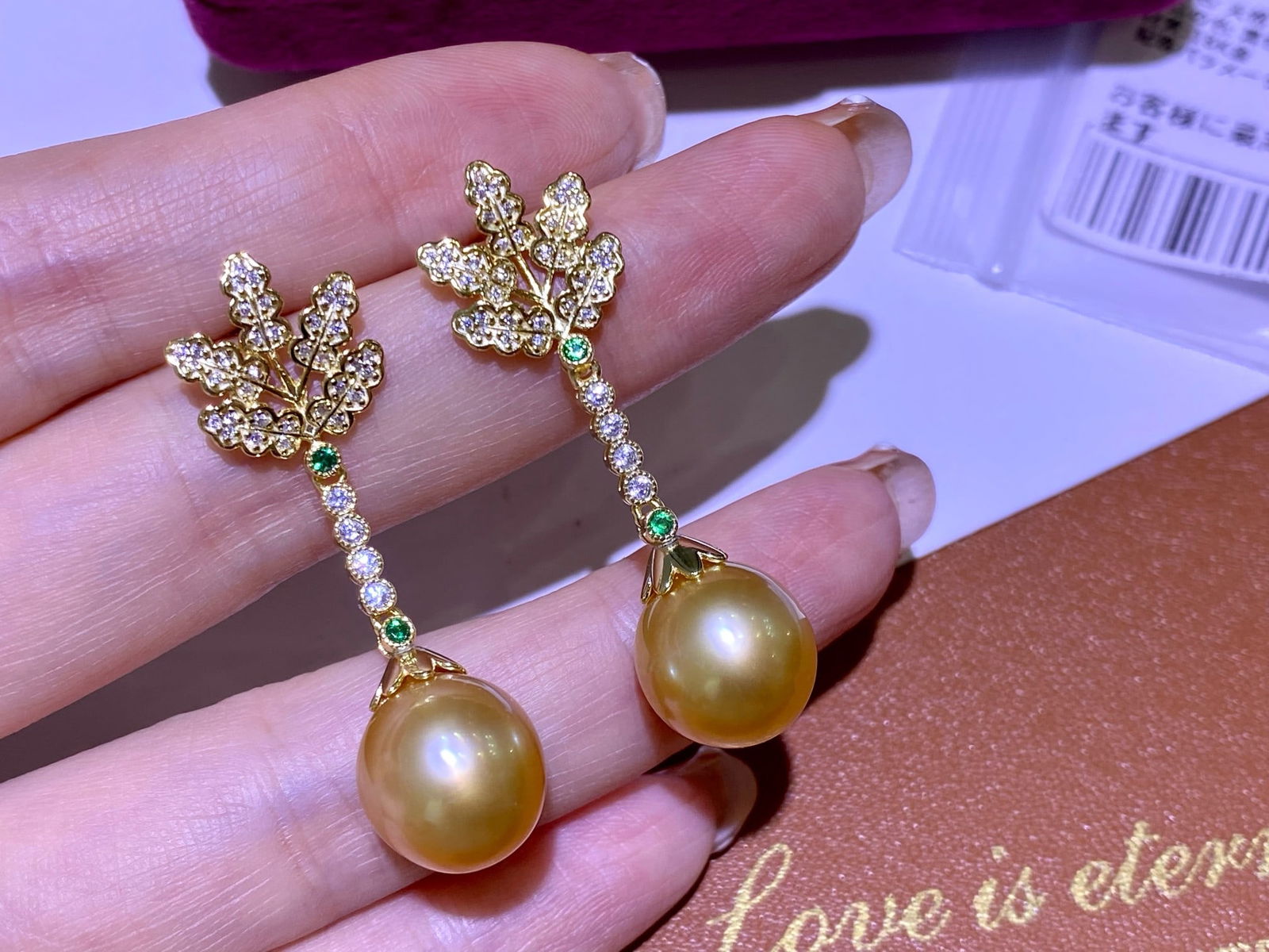 S925 Sterling Silver Natural Golden Pearl Earrings: 11-10mm Natural Golden Pearl Earrings, Gold Color, Finished Product 1.International Freight: Foreign shipping charges are determined by destination. 2.Photos, descriptions and valuations have been met