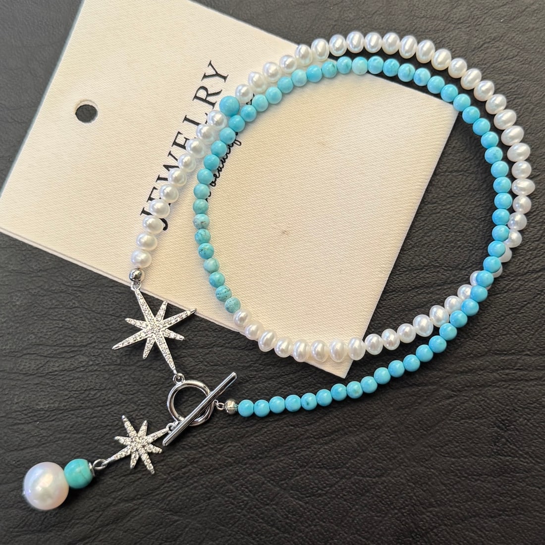 14K Gold Turquoise Necklace (1 of 6)