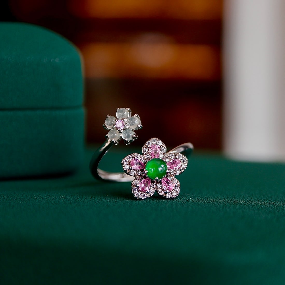 Silver Jade Ring - 3