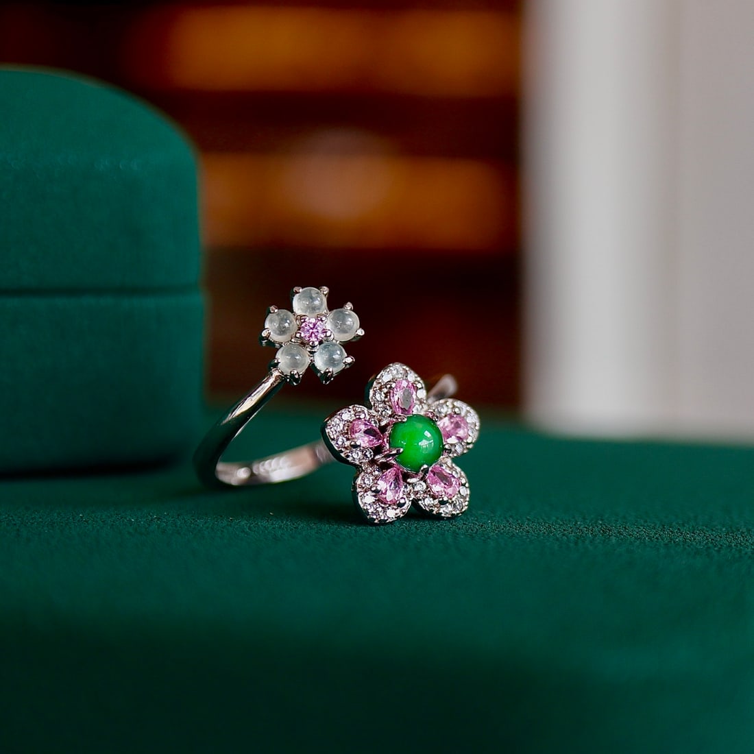 Silver Jade Ring - 4