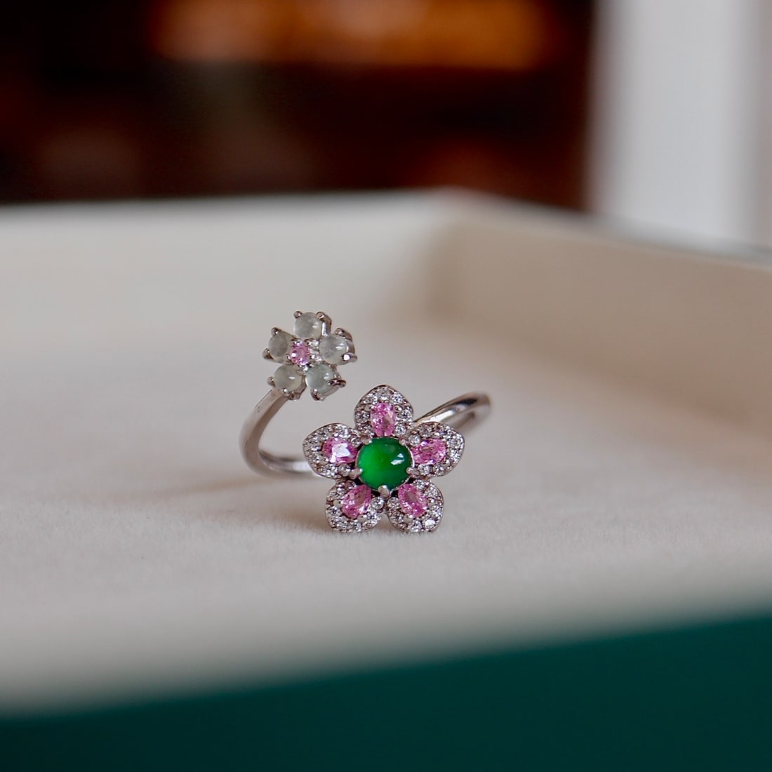 Silver Jade Ring - 6