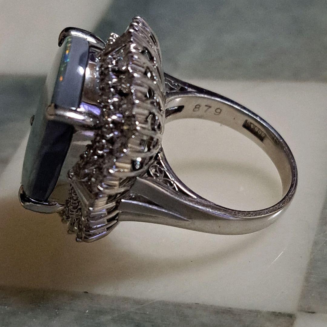 second-hand Black Opal Ring - 10