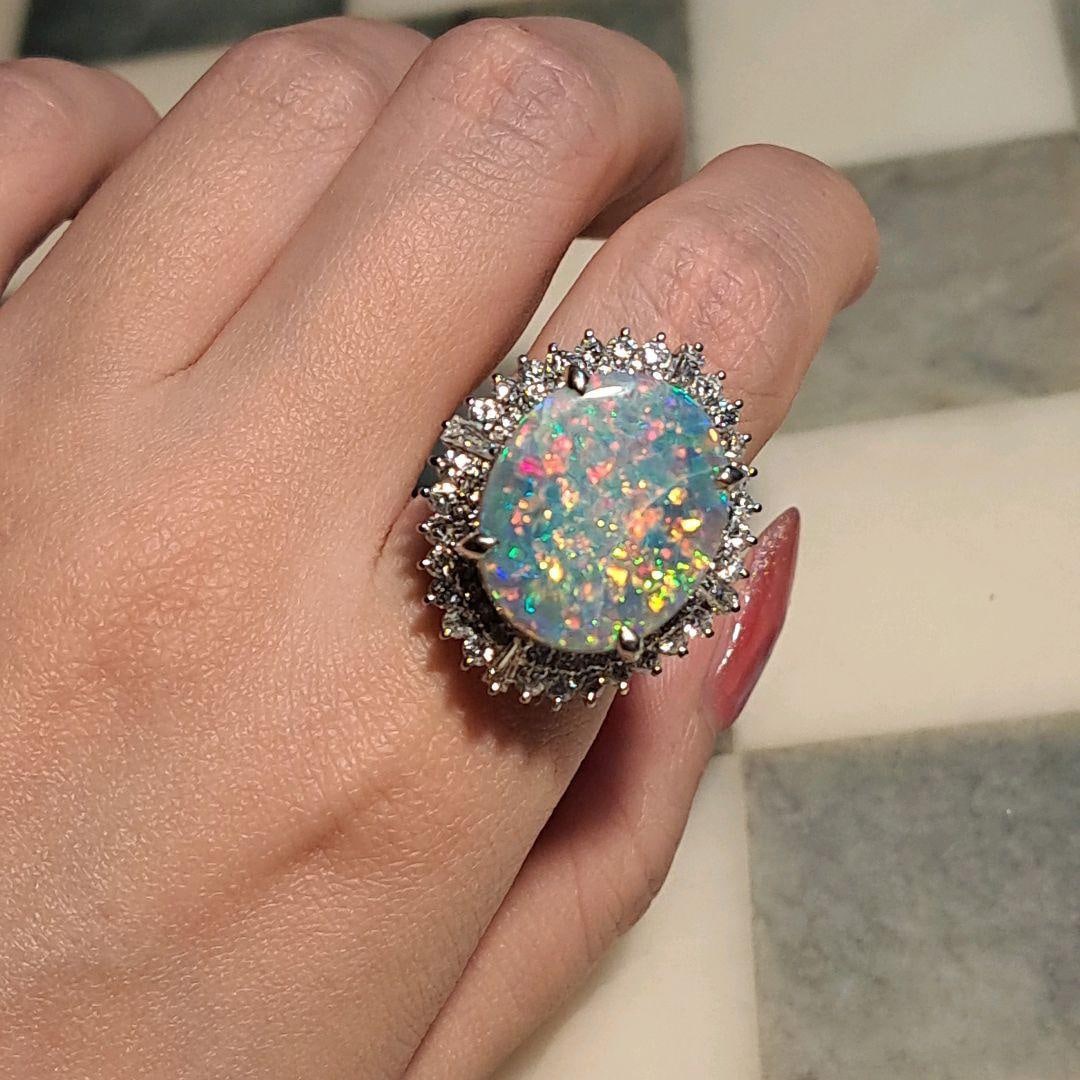 second-hand Black Opal Ring - 8