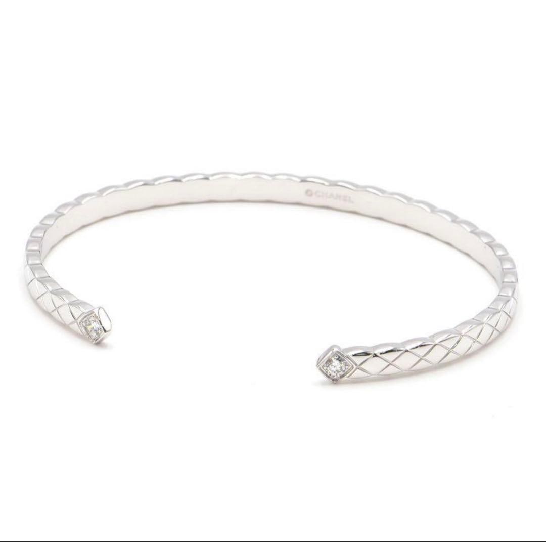 Second-hand Chanel Coco Crush Bracelet: Chanel Coco Crush Bracelet S J11665 18K White Gold Chanel Coco Crush Series Diamond Bracelet S Size J11665 18K White GoldThis is a diamond bracelet from the Chanel Coco Crush series.It is in good cond