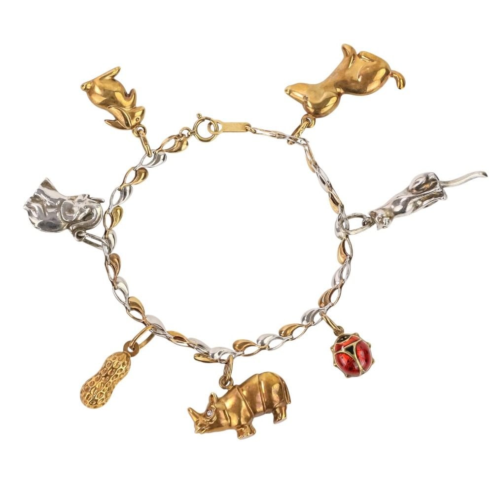 UNOAERRE Retro K18 Pt850 sv925 Bracelet (1 of 10)