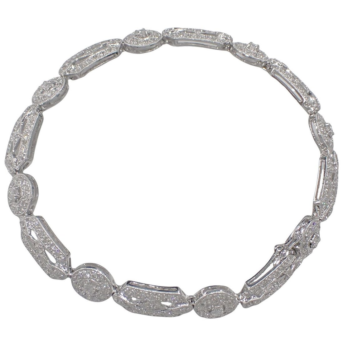 D2.42 Art Deco Diamond Bracelet (1 of 7)