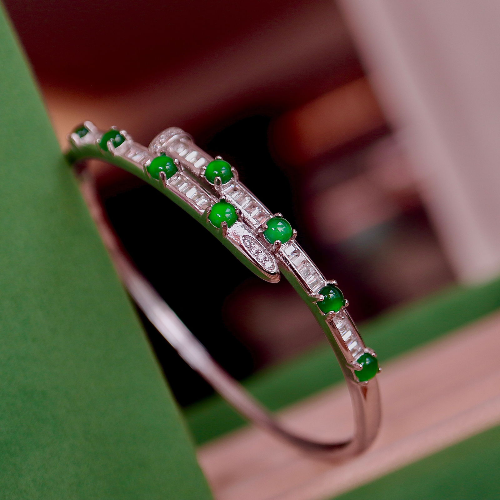 Natural jadeite bangle - 2