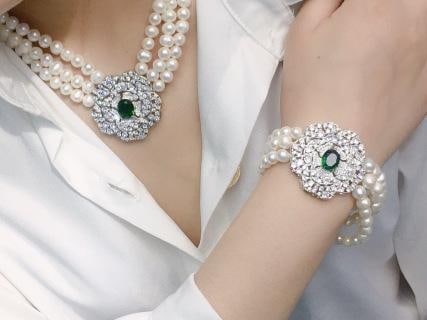 Elegant French Layered Pearl Set (1 of 9)