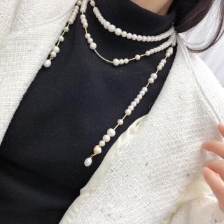 Natural Pearl Layered Necklace (1 of 9)