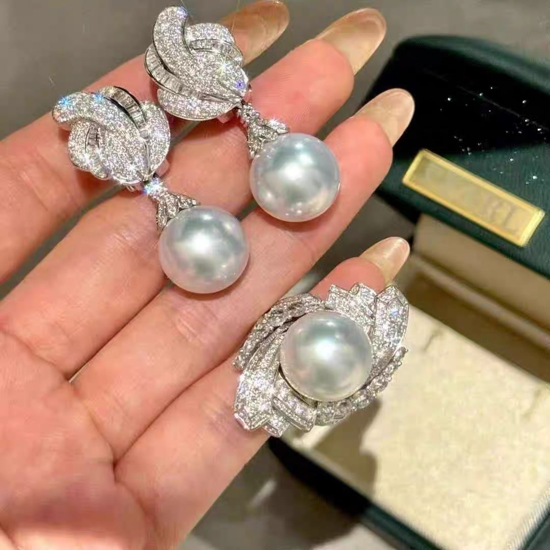 S925 Sterling Silver Pearl Earrings (1 of 8)