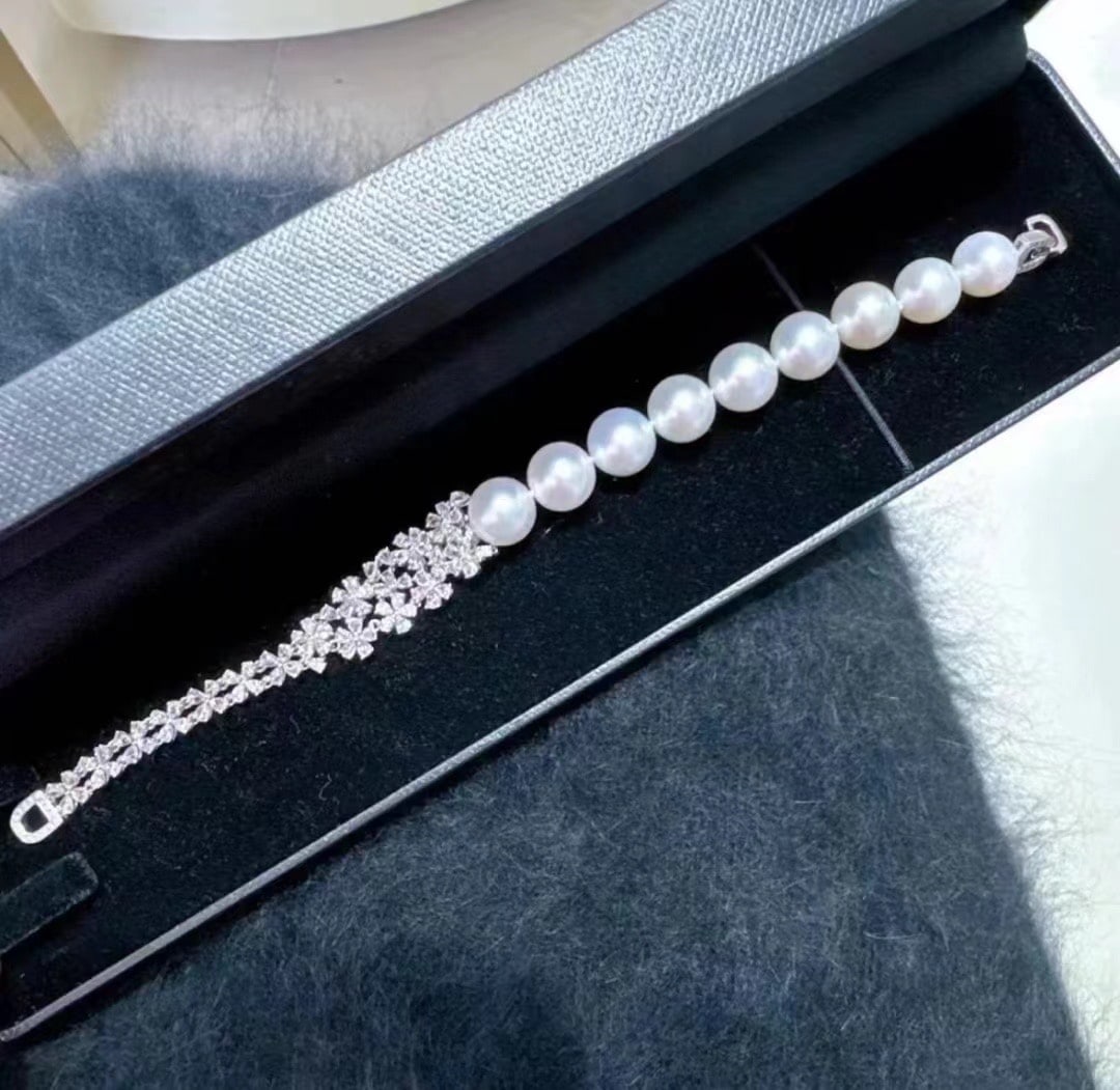 S925 sterling silver pearl bracelet (1 of 11)
