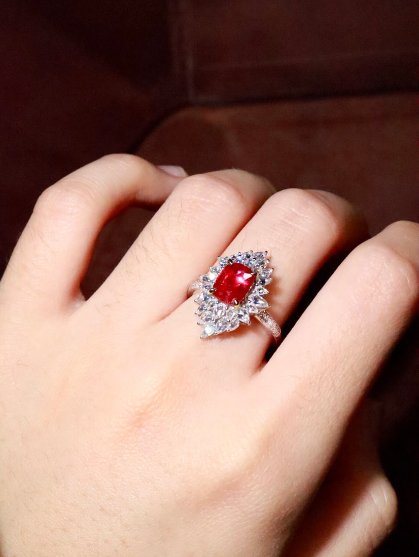 18k untreated ruby ring - 5