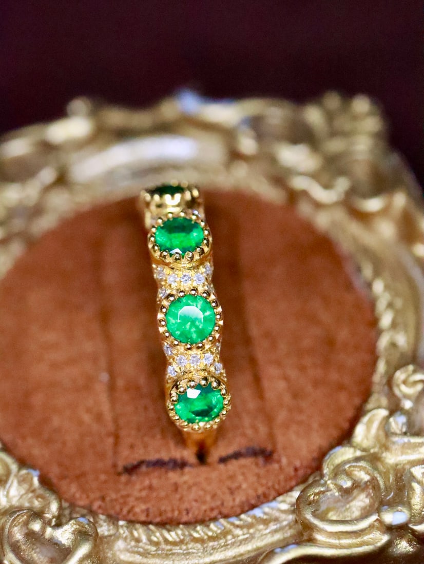 18K Emerald Ring - 2