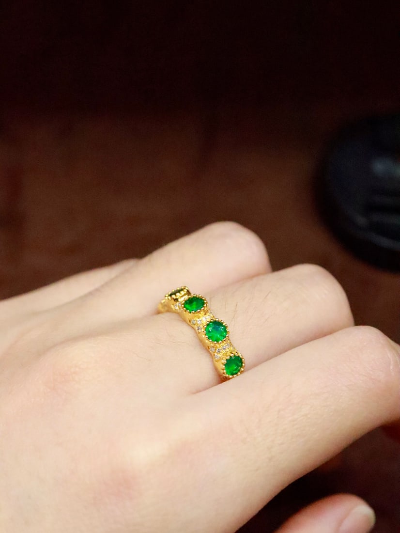 18K Emerald Ring - 5