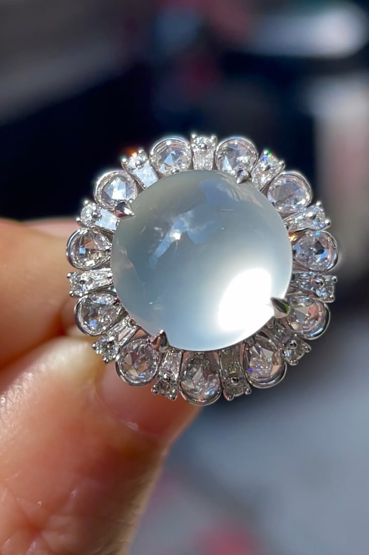 Natural Jadeite Ring - 3