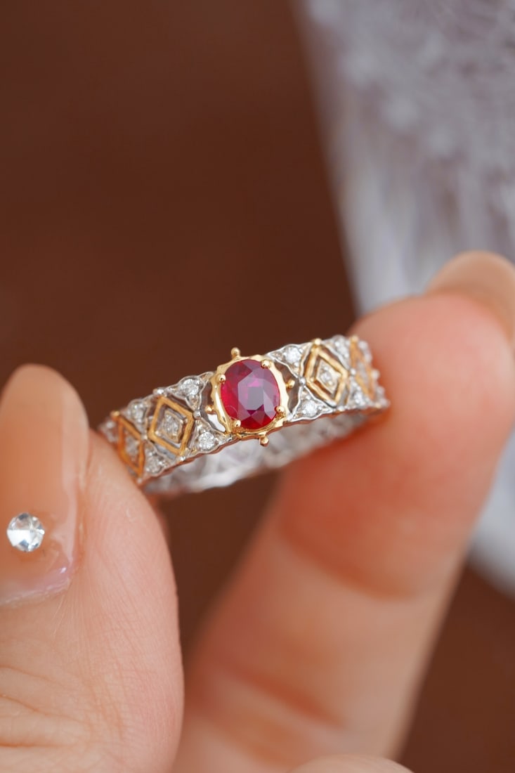 Vintage Ruby Ring - 6