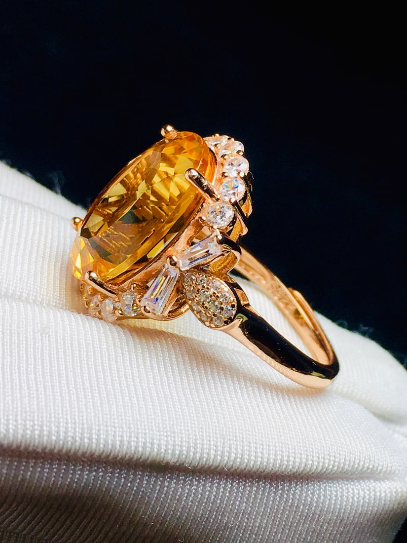 Natural citrine ring - 3