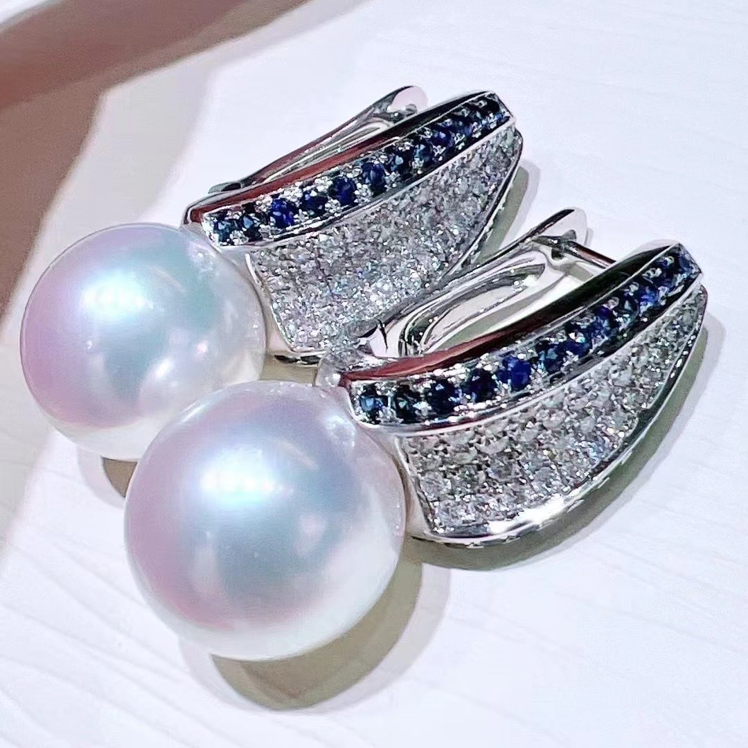 S925 Sterling Silver Pearl Earrings (1 of 6)