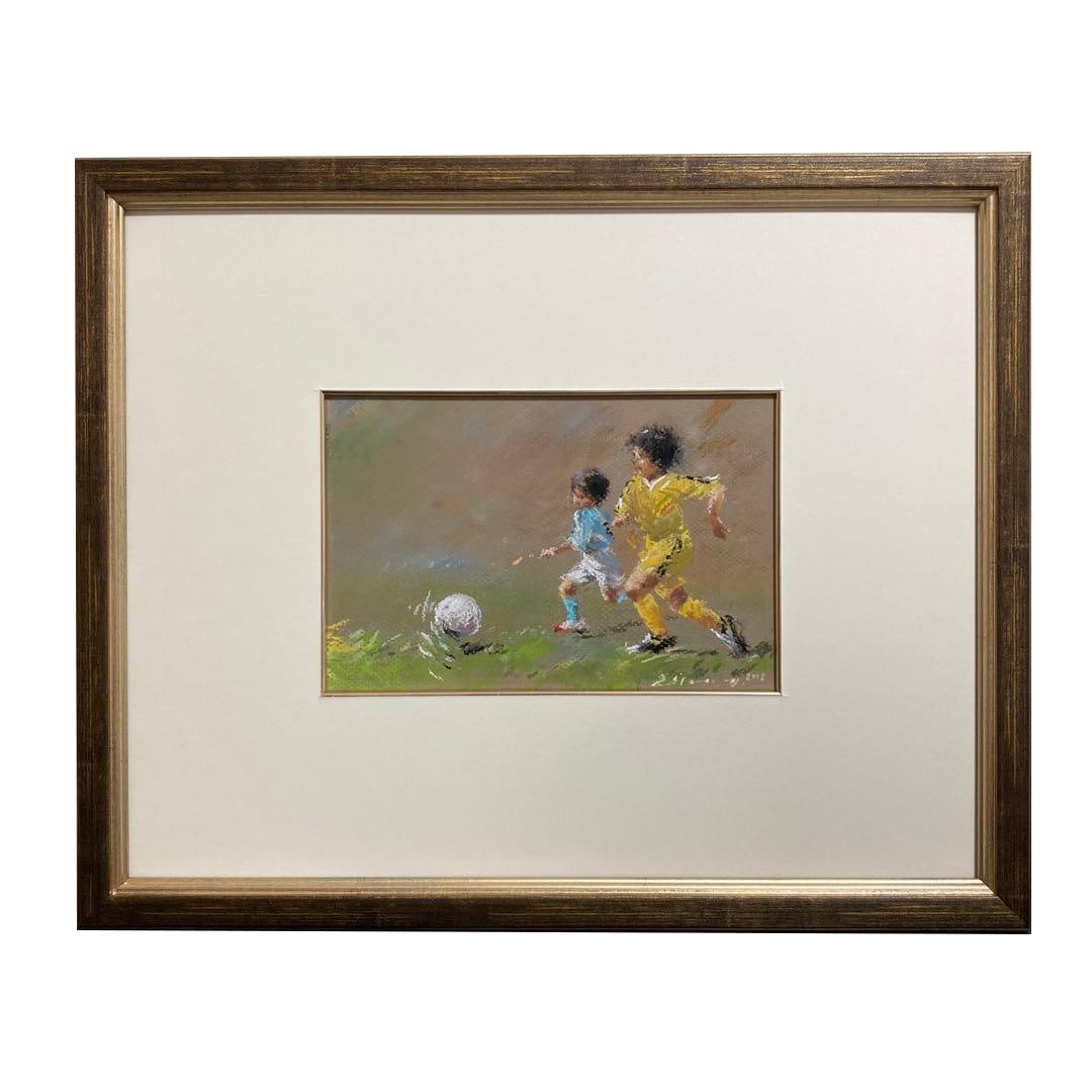 Sakurai Yukio "Instant Power" pastel painting: Guaranteed authentic. This is a pastel painting titled "The Ultimate Power" by Yukio Sakurai, and it comes signed. Yukio Sakurai's pastel painting "The Power of the Moment" is guaranteed authentic, co