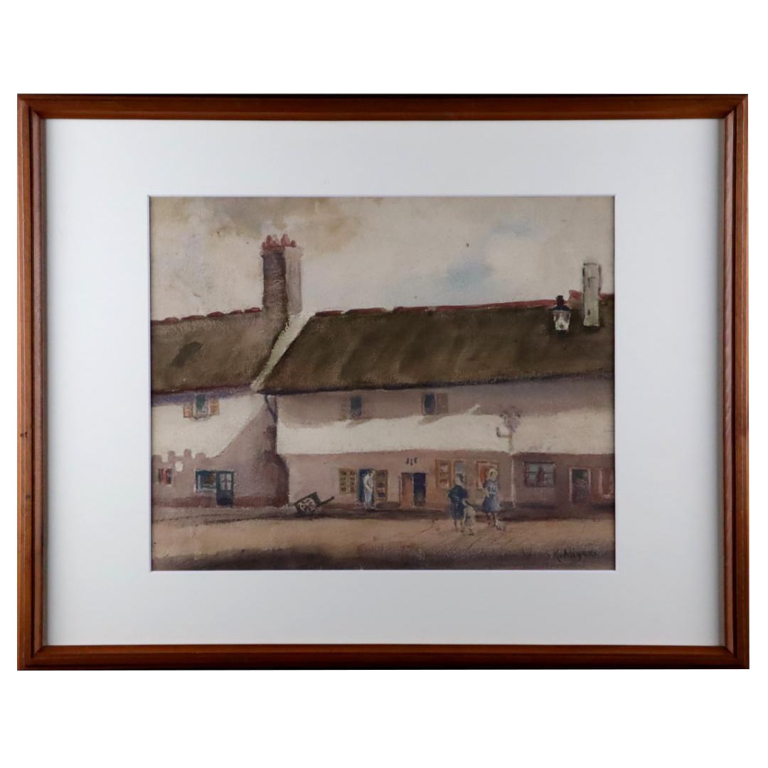 Katsuki Miyake, landscape watercolor painting, size 5. (1 of 20)