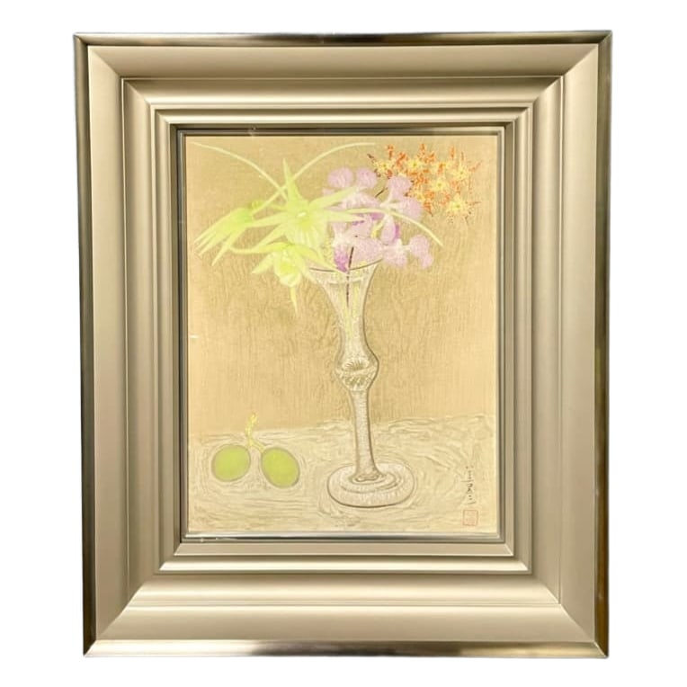 Yoshida Yoshihiko - "Orchid" Japanese painting No. 6 (1 of 6)