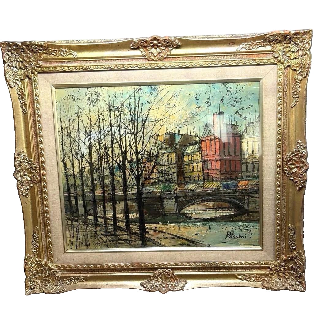 Luigi Basile Sena River oil painting (1 of 20)