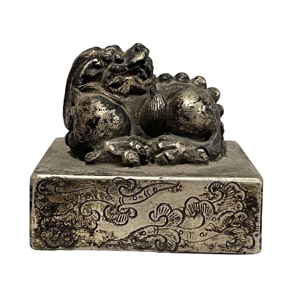 Old Collection: Silver-Plated White Bronze Beast Knob Seal (1 of 10)