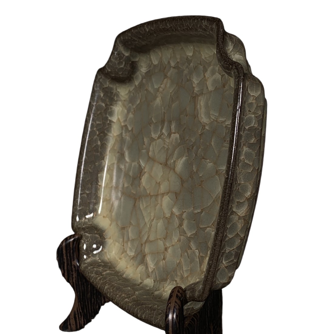 Song Dynasty Guan Kiln Ice Crackle Square Washer (1 of 10)