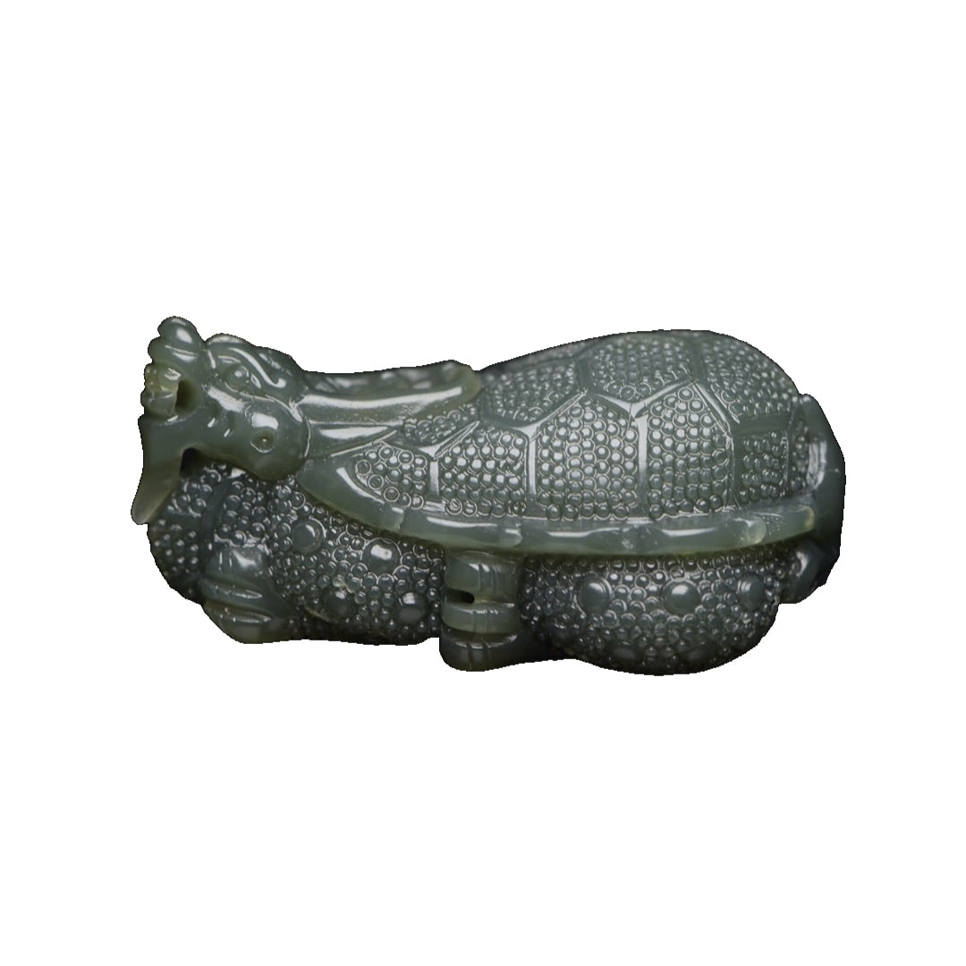 Hetian Jade Carved Turtle (1 of 10)