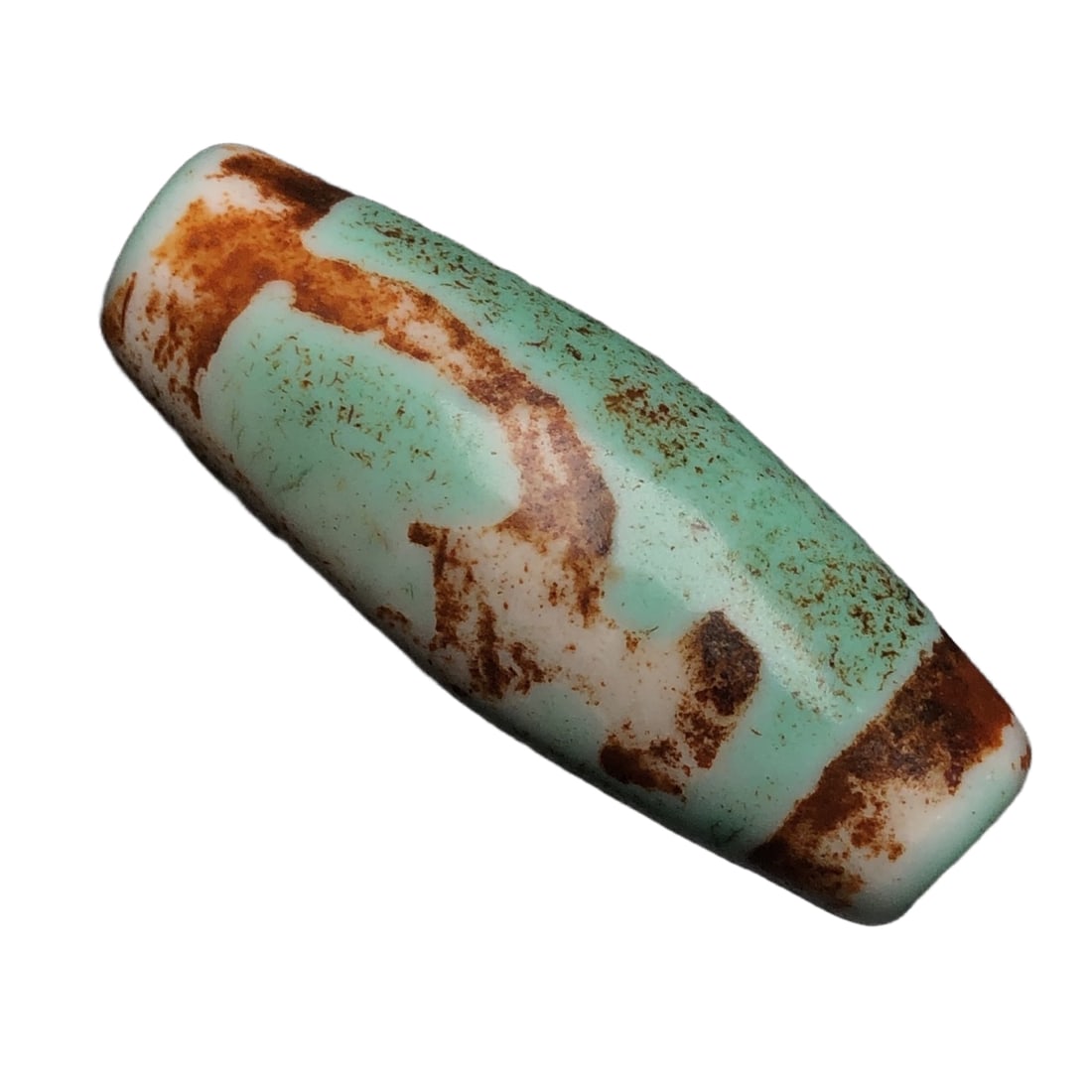 Tibetan Ancient Bead Treasure Vase Dzi Bead (1 of 10)