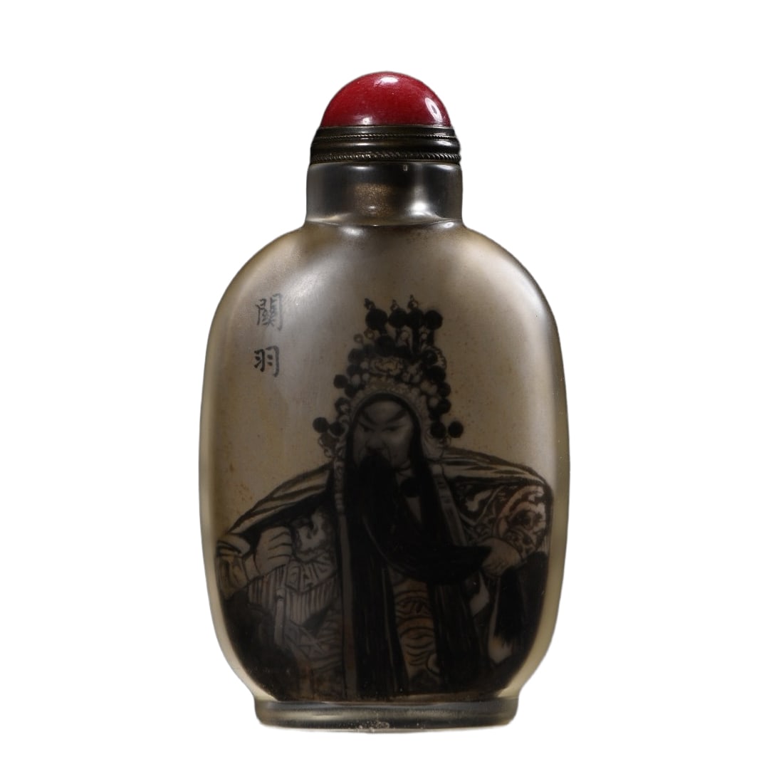 Hand-painted Glass Snuff Bottle (1 of 10)