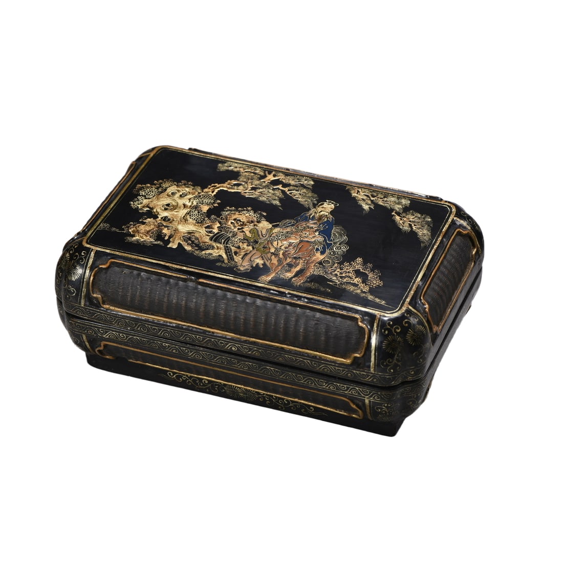 Gilt Lacquer Scholar's Box (1 of 10)