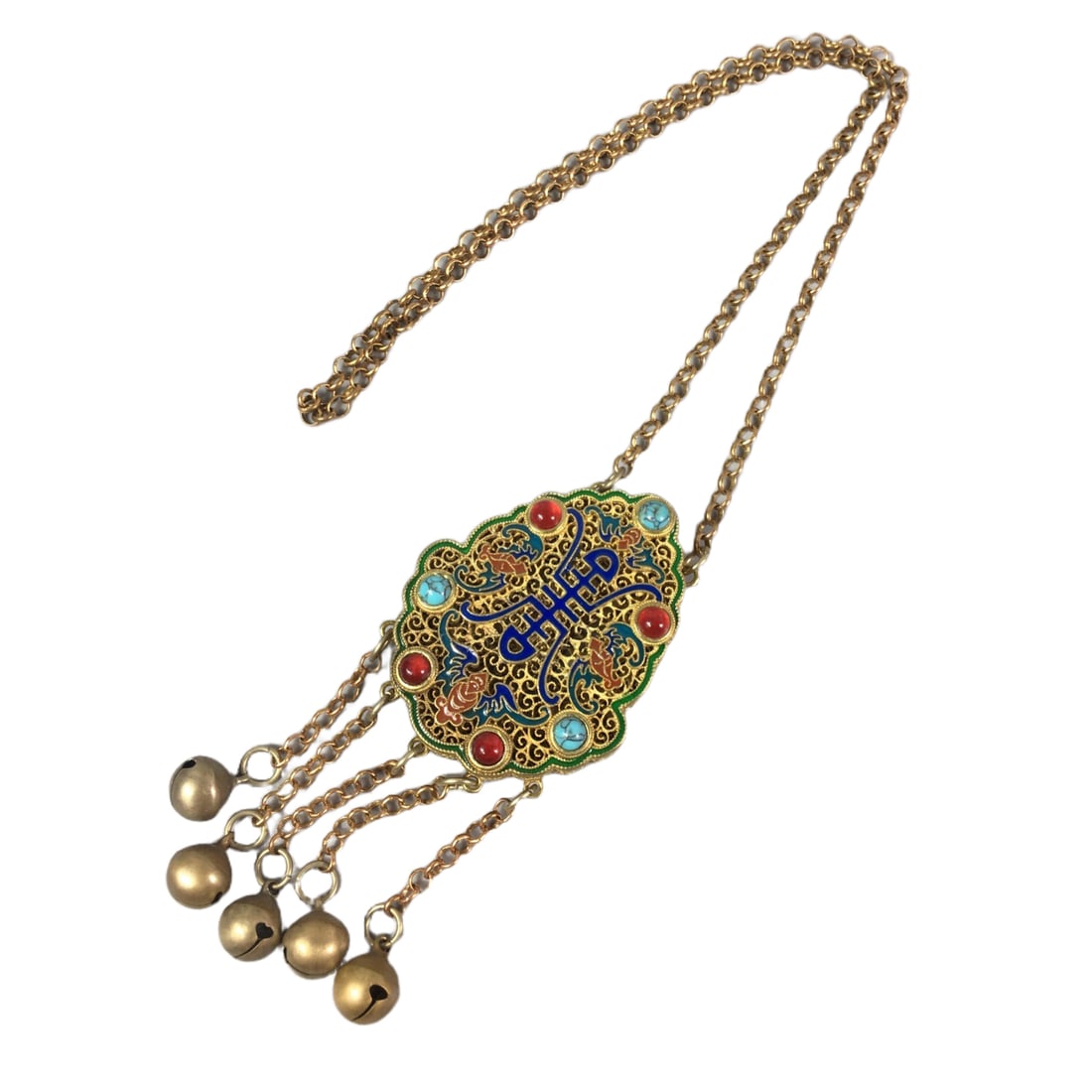 Cloisonné Inlaid Gem Necklace (1 of 10)