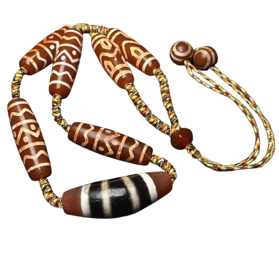 Old Dzi Bead Necklace (1 of 10)