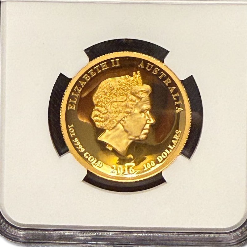 Atlas 2016 P Gold Coin 1 oz $100 NGC PF70UC Year of the Monkey High Relief (1 of 3)