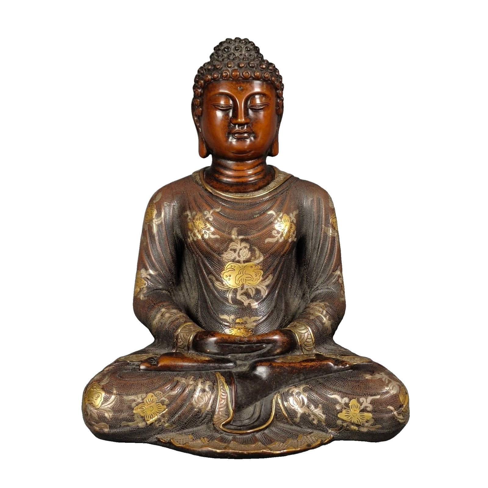 Gilded Copper Shakyamuni Buddha Statue (1 of 10)