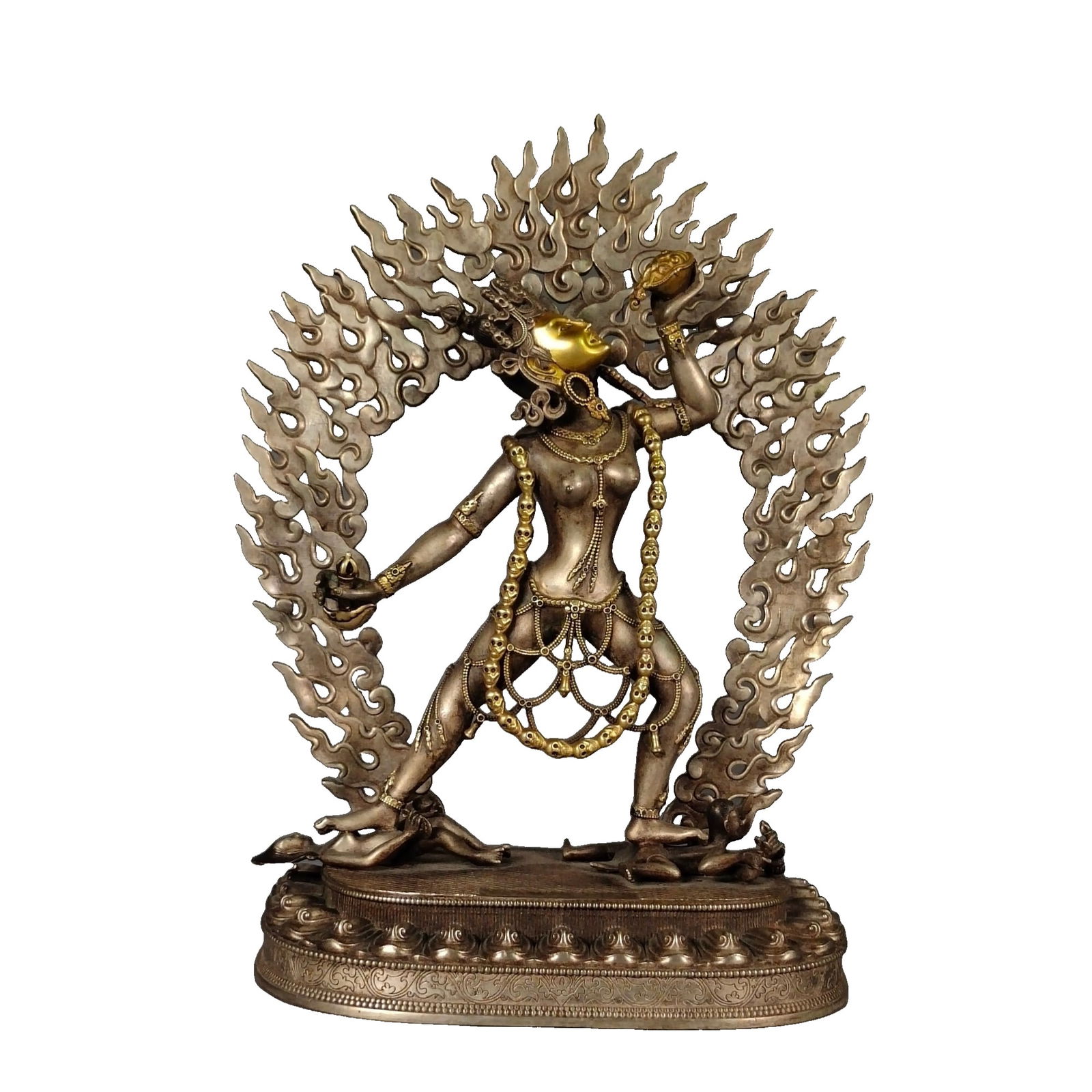 Gilt Copper Offering Statue of Dakini (1 of 10)