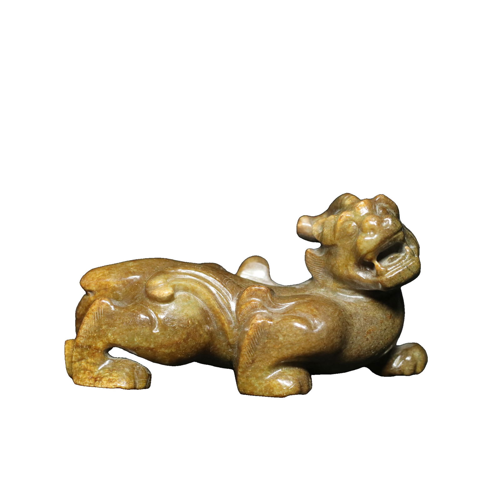 Han Dynasty Hetian Jade Mythical Beast Ornament (1 of 10)