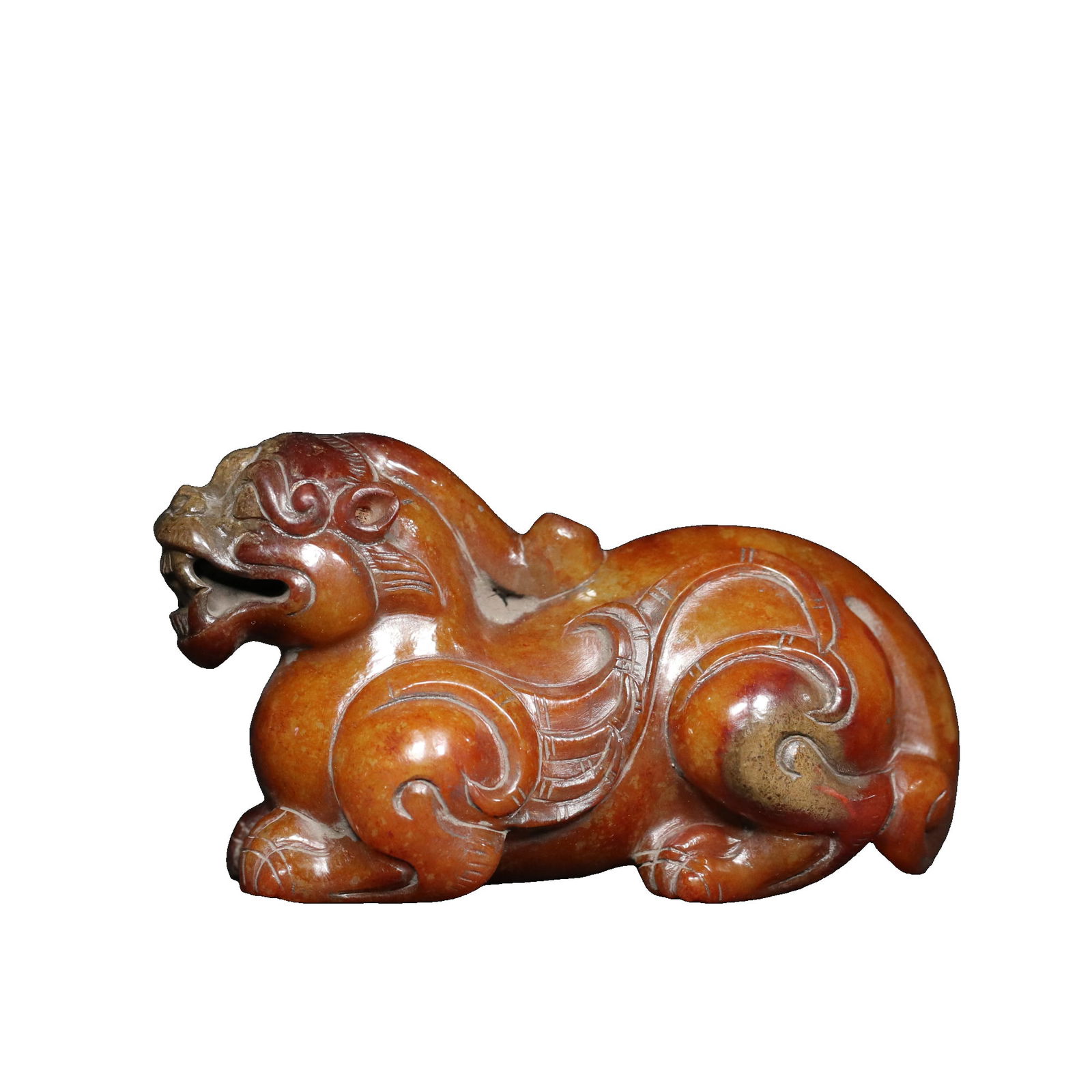 Han Dynasty Hetian Jade Auspicious Beast Ornament (1 of 10)
