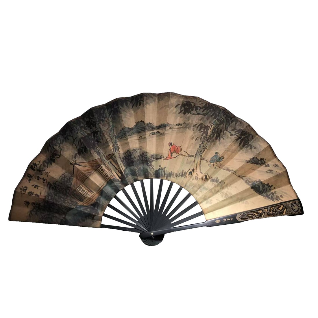 Sandalwood Hand-painted Folding Fan (1 of 10)