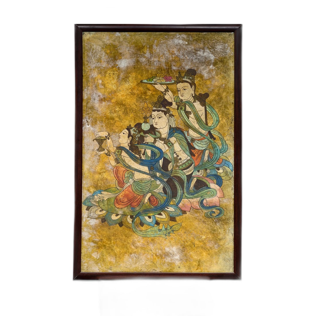 Fine Figure Pattern Wall Painting: Finely crafted figure wall paintings, also known as murals, are precious historical artifacts stored on cave walls and stone walls. Restoring old paintings showcases their unique artistic value. Freig