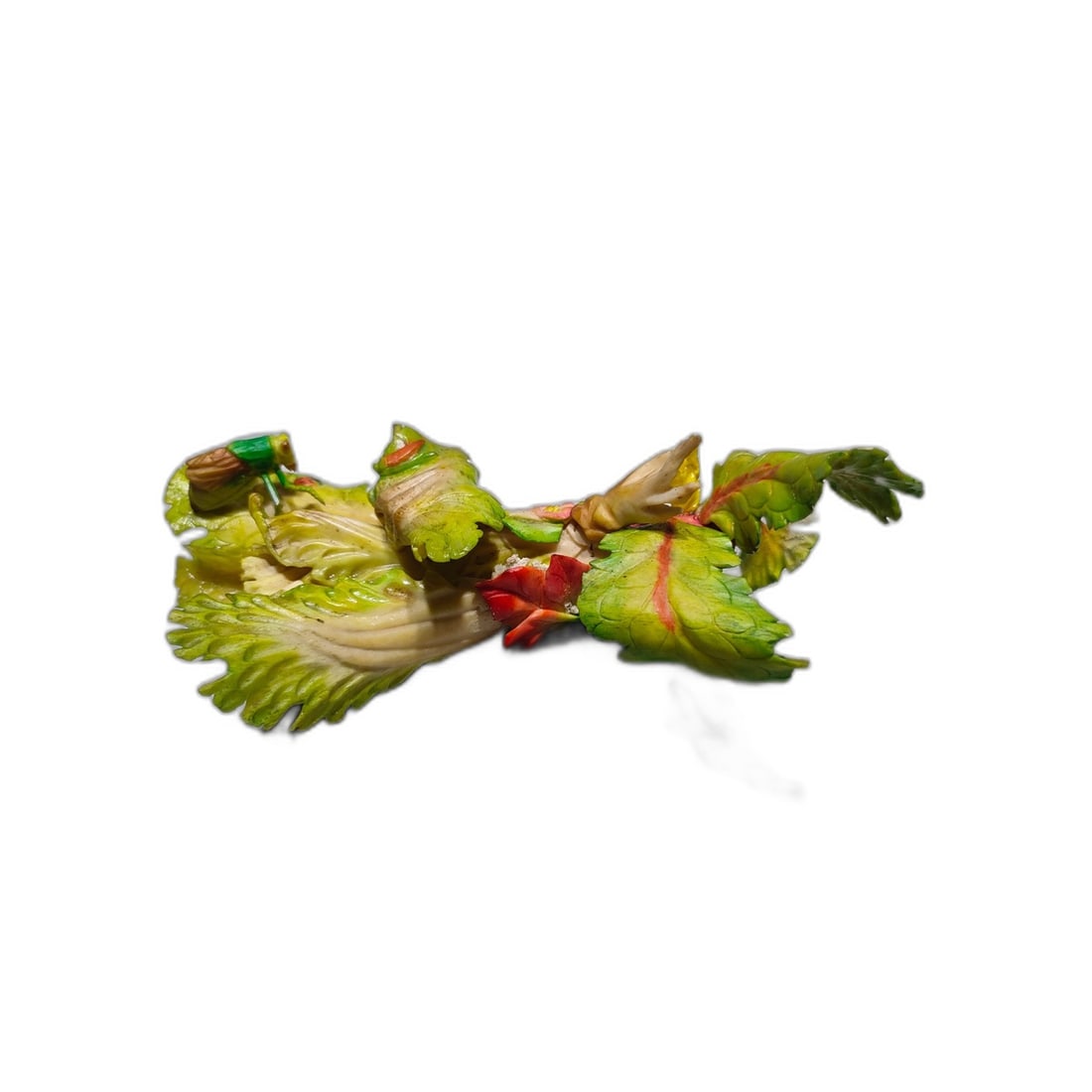 Qing Dynasty Cabbage Ornament: Qing Dynasty old cabbage ornament, with leaves wrapped layer by layer, smooth lines, shiny and attractive, symbolizing rolling wealth and good luck, it is a favorite of businessmen, also a great