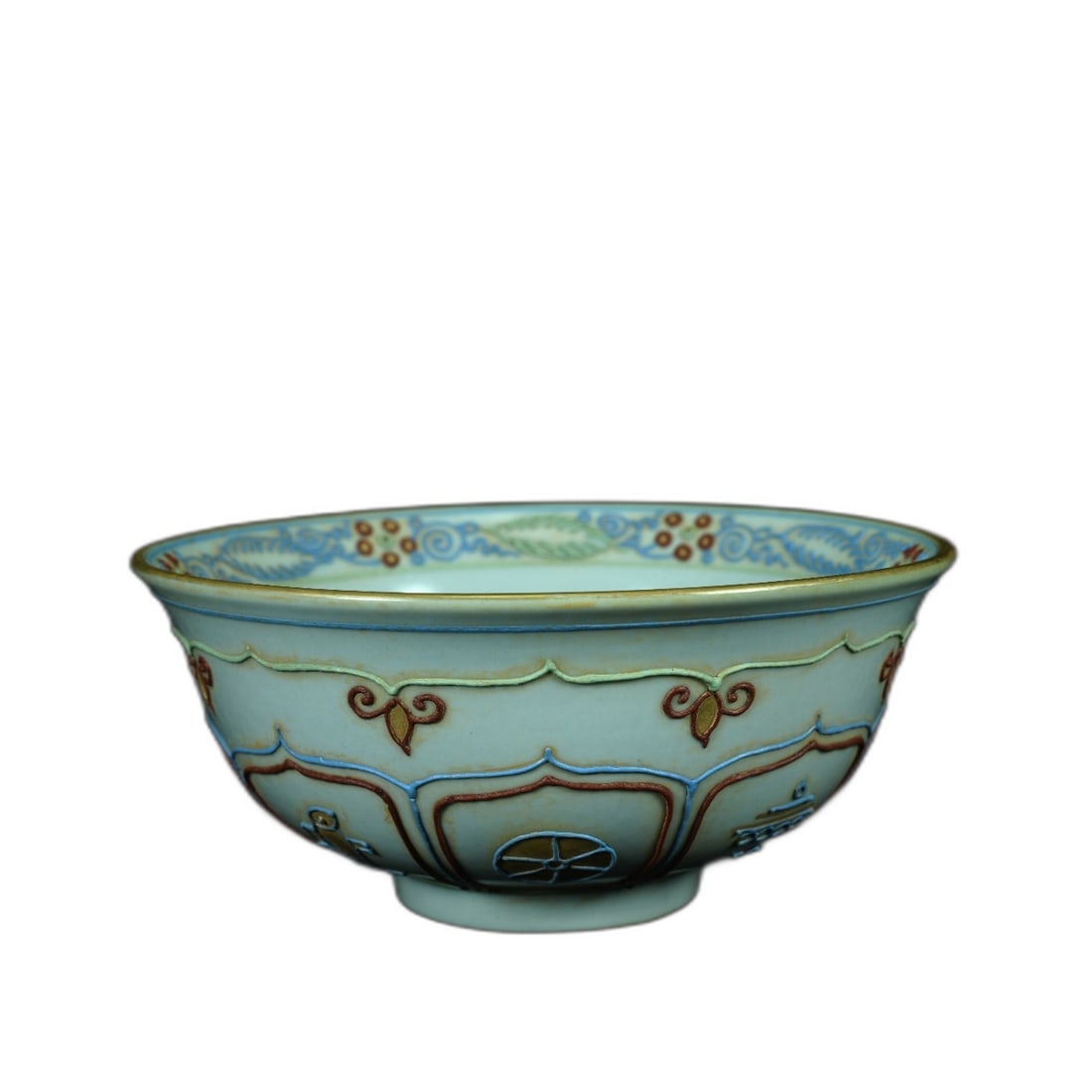 Yuan Dynasty Gilded Eight Treasures Ruyi Porcelain (1 of 9)