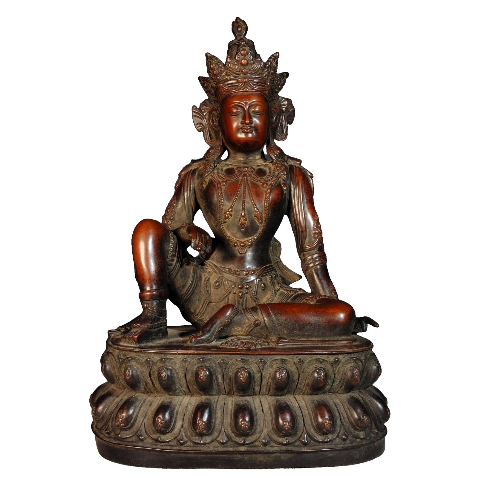 Thick Copper Tara Statue (1 of 10)