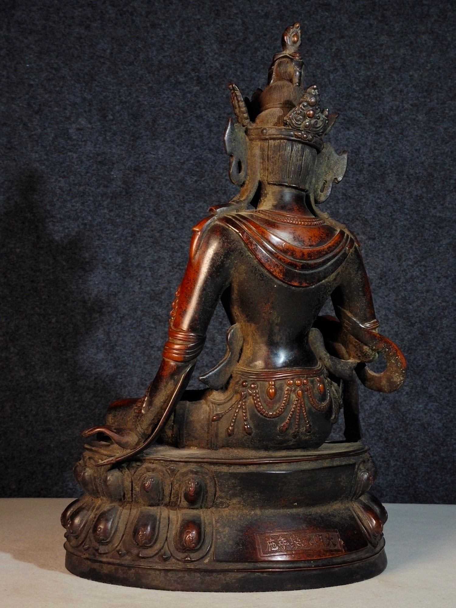 Thick Copper Tara Statue - 8
